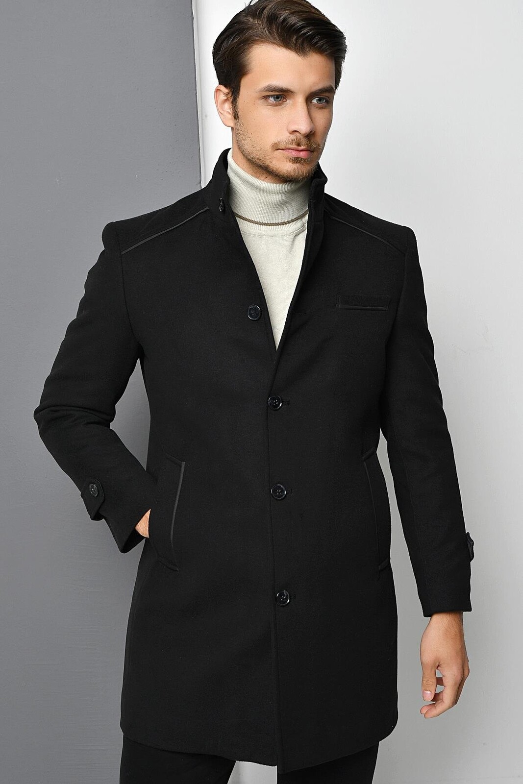 PLT9391 DEWBERRY MEN'S COAT-ANTHRACITE