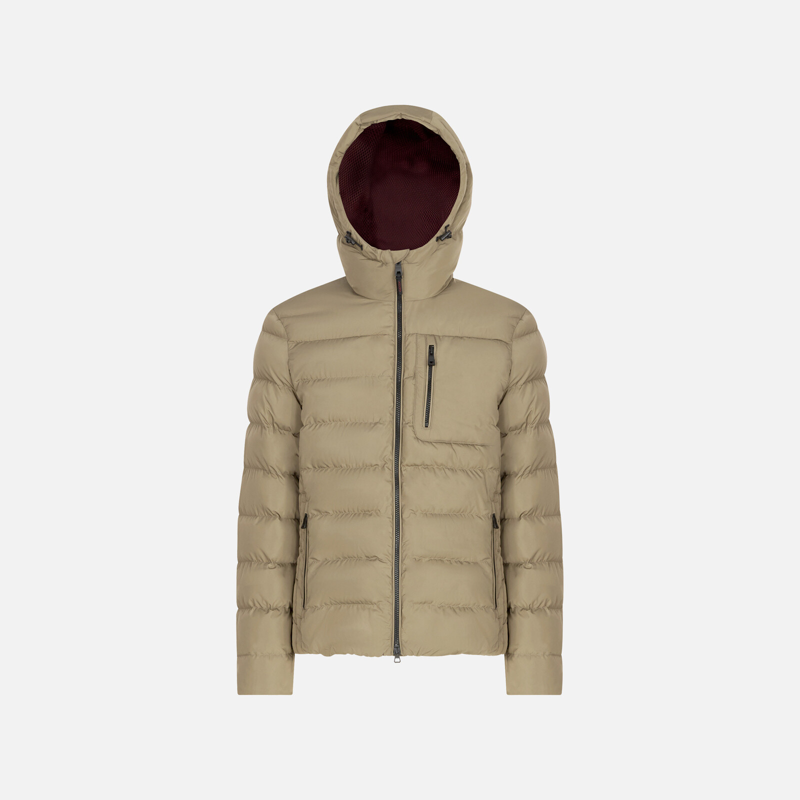 Béžová pánska páperová bunda Geox Snake