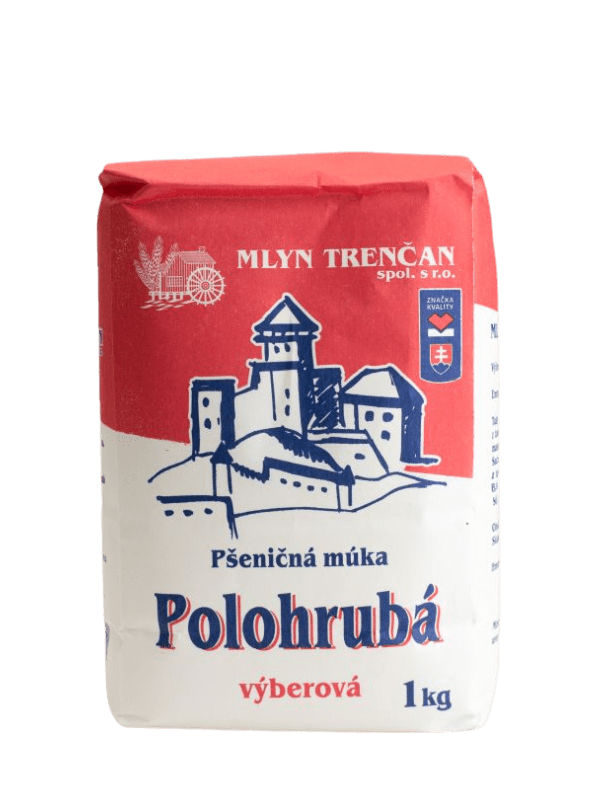 Pšeničná múka polohrubá T 400 MLYN TRENČAN 1 kg