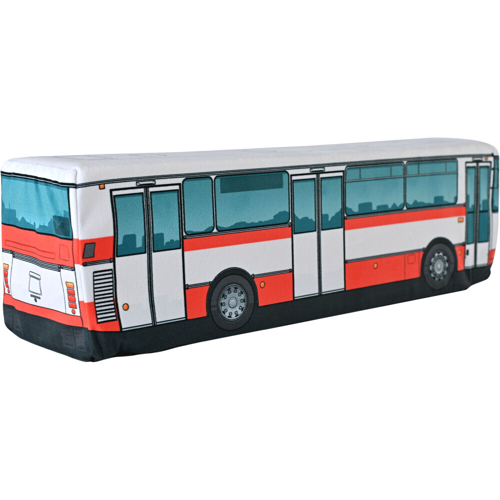 Plyšový autobus – old (Farba autobusu: Červená)