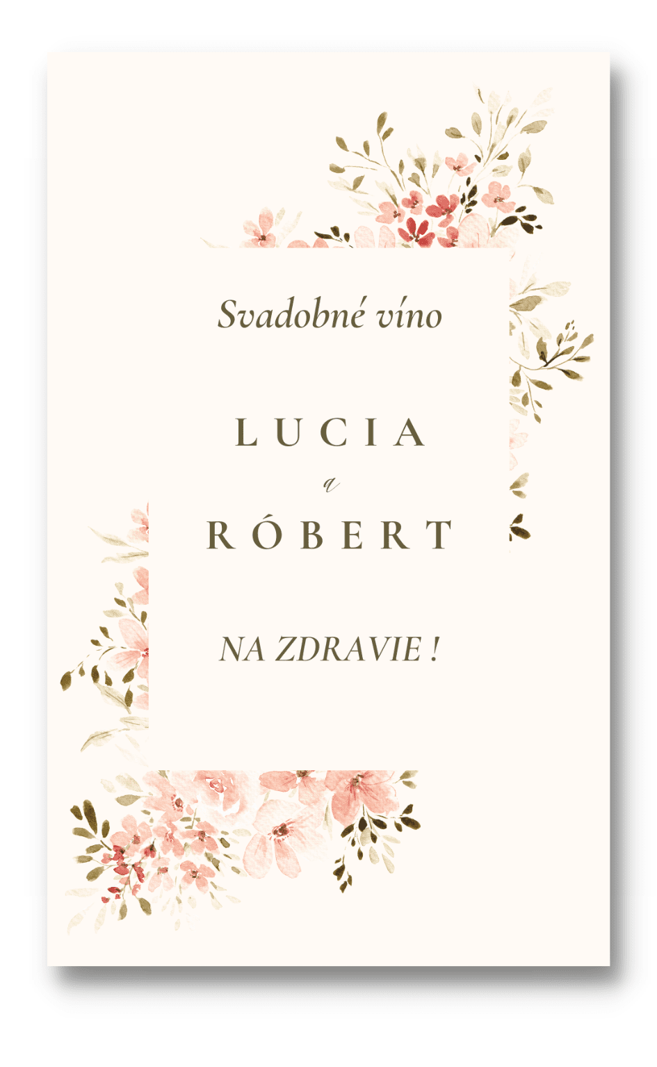 Personal Etiketa na fľašu - Spring time Zvoľte množstvo: od 15 do 30 ks