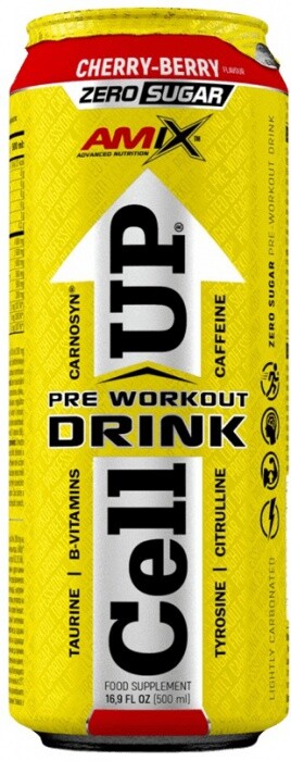 Amix cellup preworkout drink 500 ml - cherry-berry (višňa-malina)