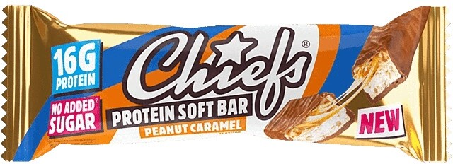 Chiefs protein soft bar 55 g - čokoláda/ karamel
