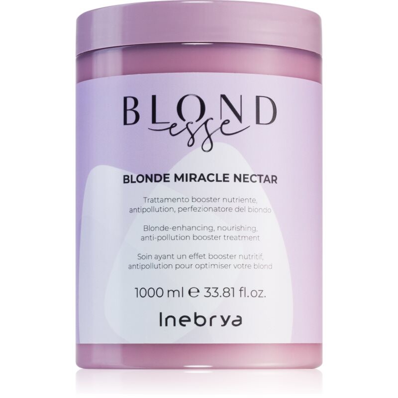 Inebrya BLONDesse Blonde Miracle Nectar hĺbkovo vyživujúca kúra pre blond vlasy 1000 ml