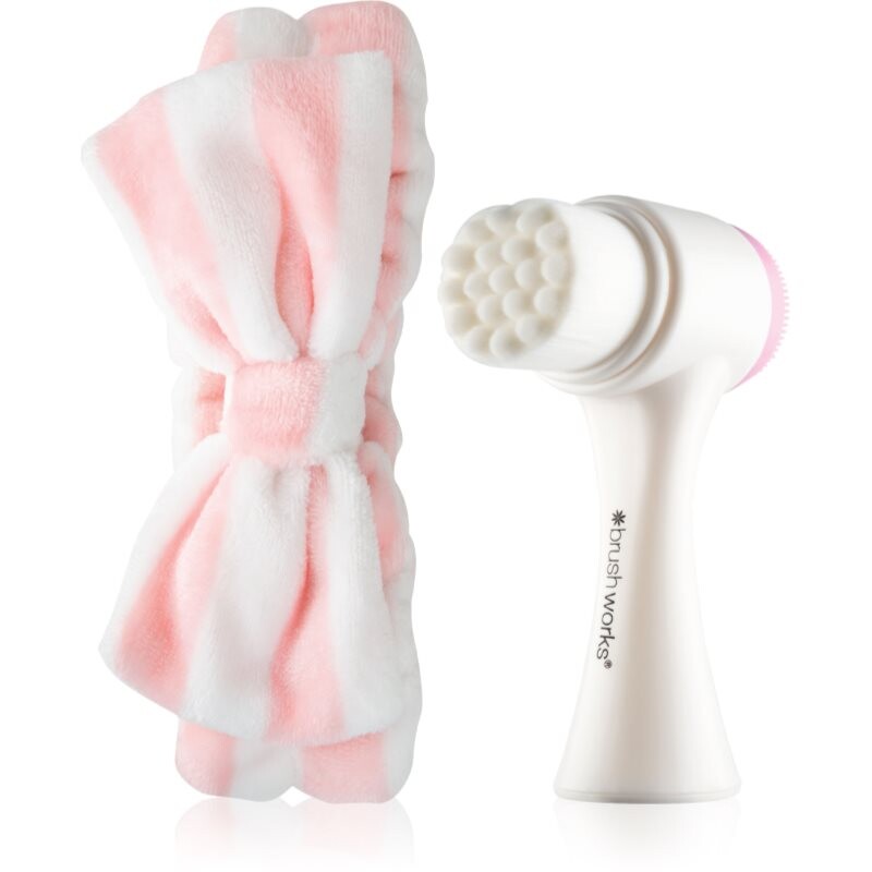 Brushworks Luxury Facial Cleansing Brush & Headband Set darčeková sada pre ženy