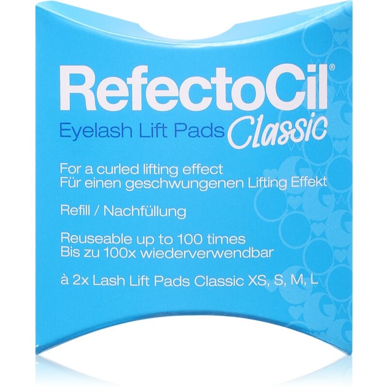 RefectoCil Eyelash Lift Pads Classic opakovane použiteľné vankúšiky na oči na lifting a lamináciu mihalníc 100 ks