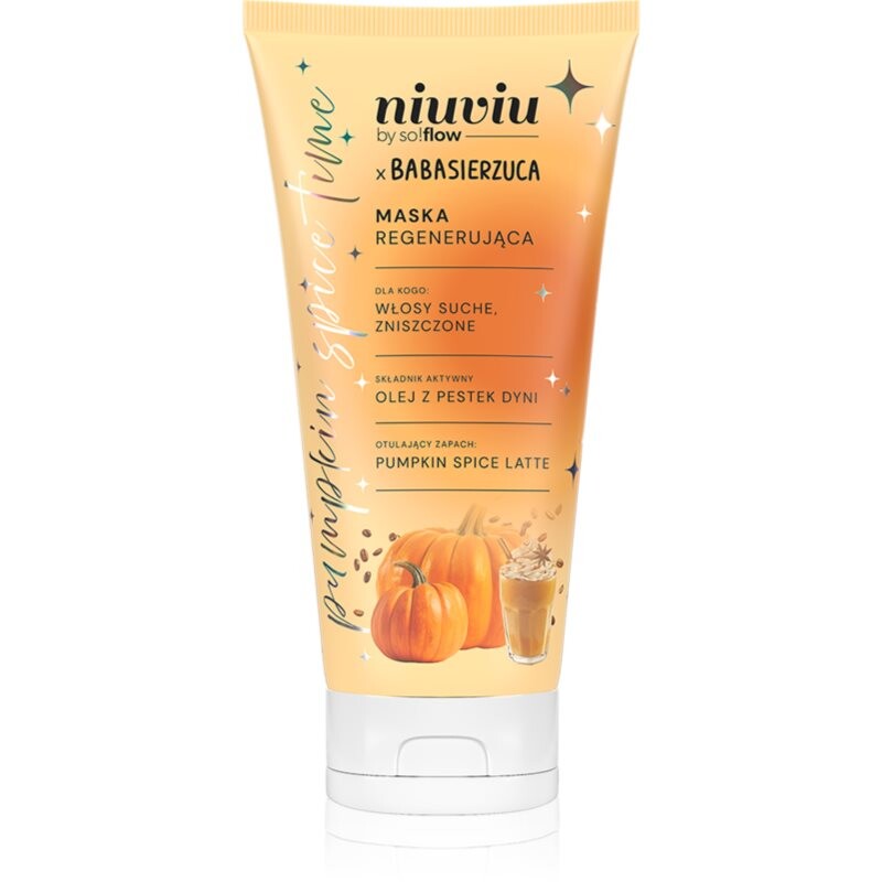 so!flow Pumpkin Time Regenerating Mask regeneračná maska pre suché a oslabené vlasy 200 ml