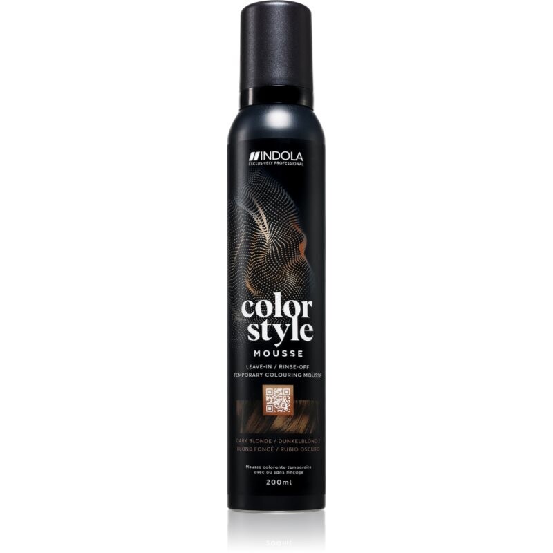 Indola Color Style Mousse tónovacia pena na vlasy odtieň Dark Blonde 200 ml