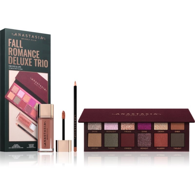 Anastasia Beverly Hills Fall Romance Deluxe Trio darčeková sada na oči a pery pre ženy