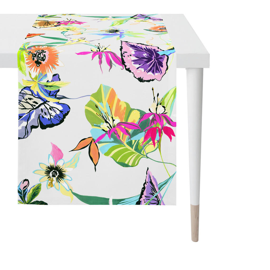 Esposa ÚZKY OBRUS, 48/140 cm, žltá, zelená, lila, oranžová, červená, biela