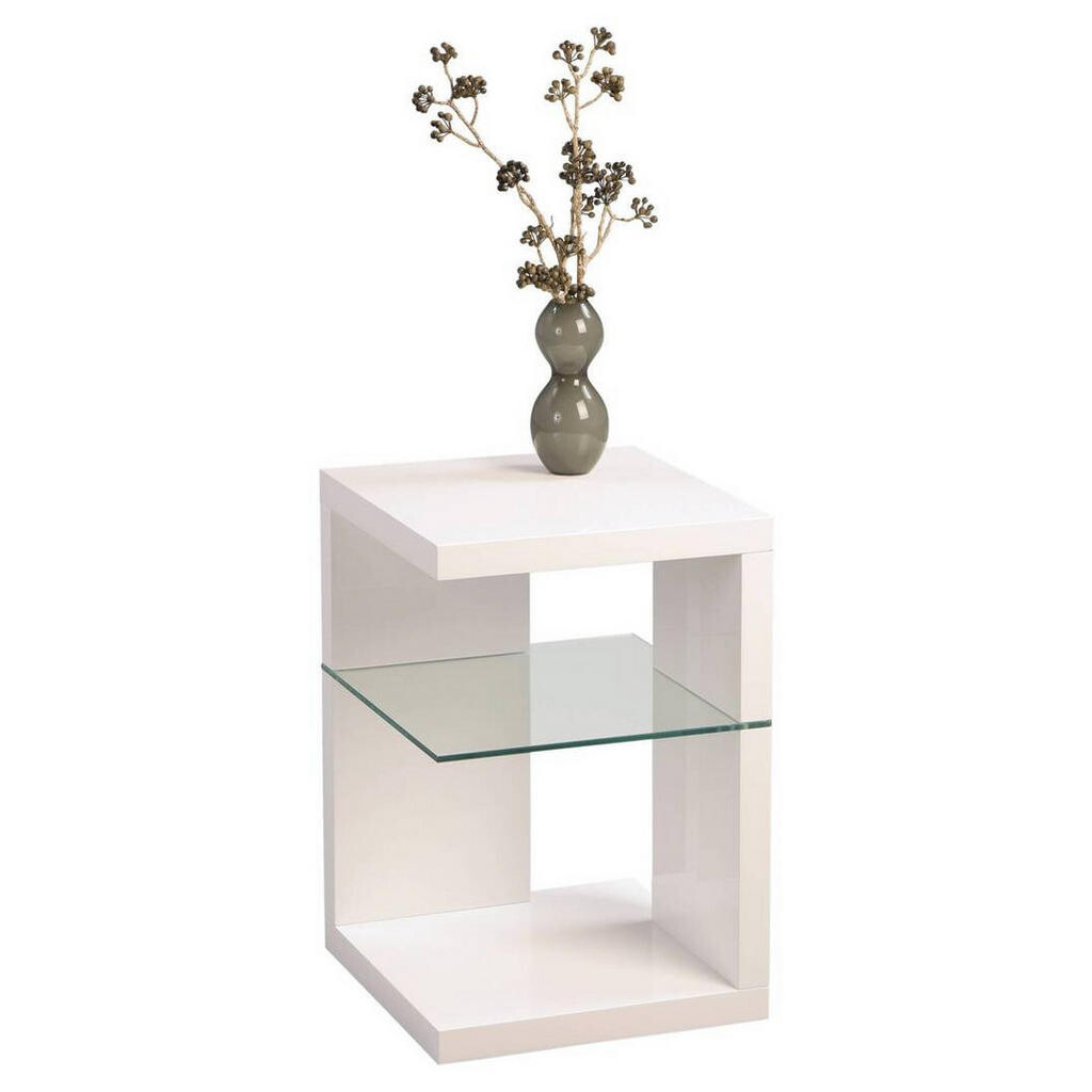 Xora PRÍRUČNÝ STOLÍK, biela