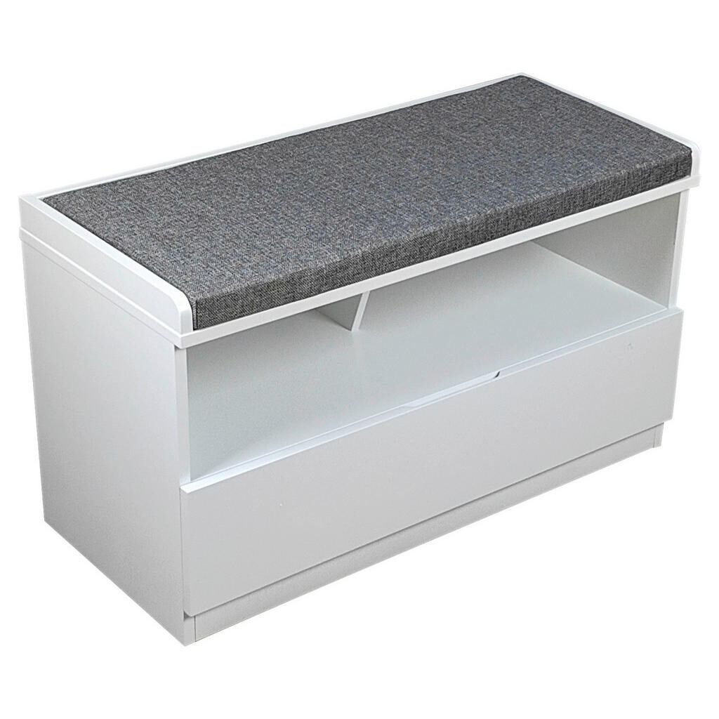 Xora LAVICA DO PREDSIENE, sivá, biela, 80/45/36 cm