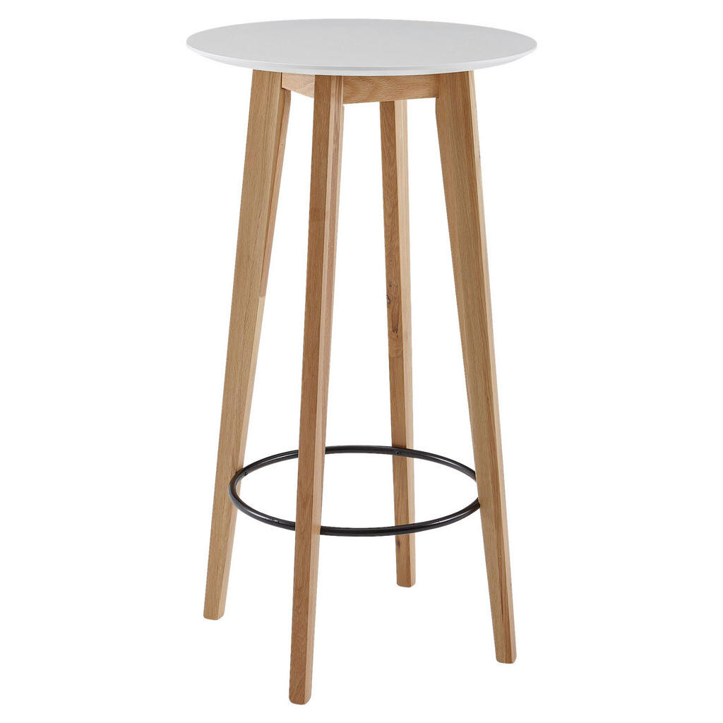 MID.YOU BAROVÝ STÔL, dub, biela, 60/110/60 cm