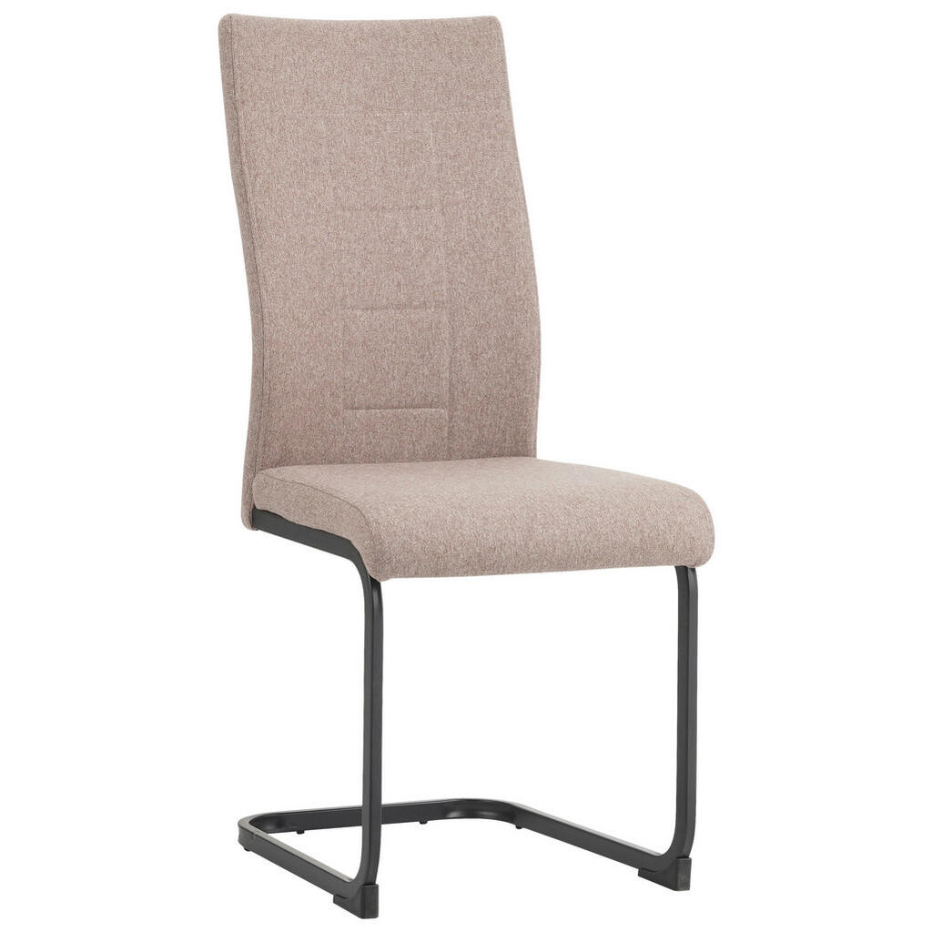 Carryhome STOLIČKA S PRUŽNÝM PODNOŽÍM, plochá tkanina, taupe