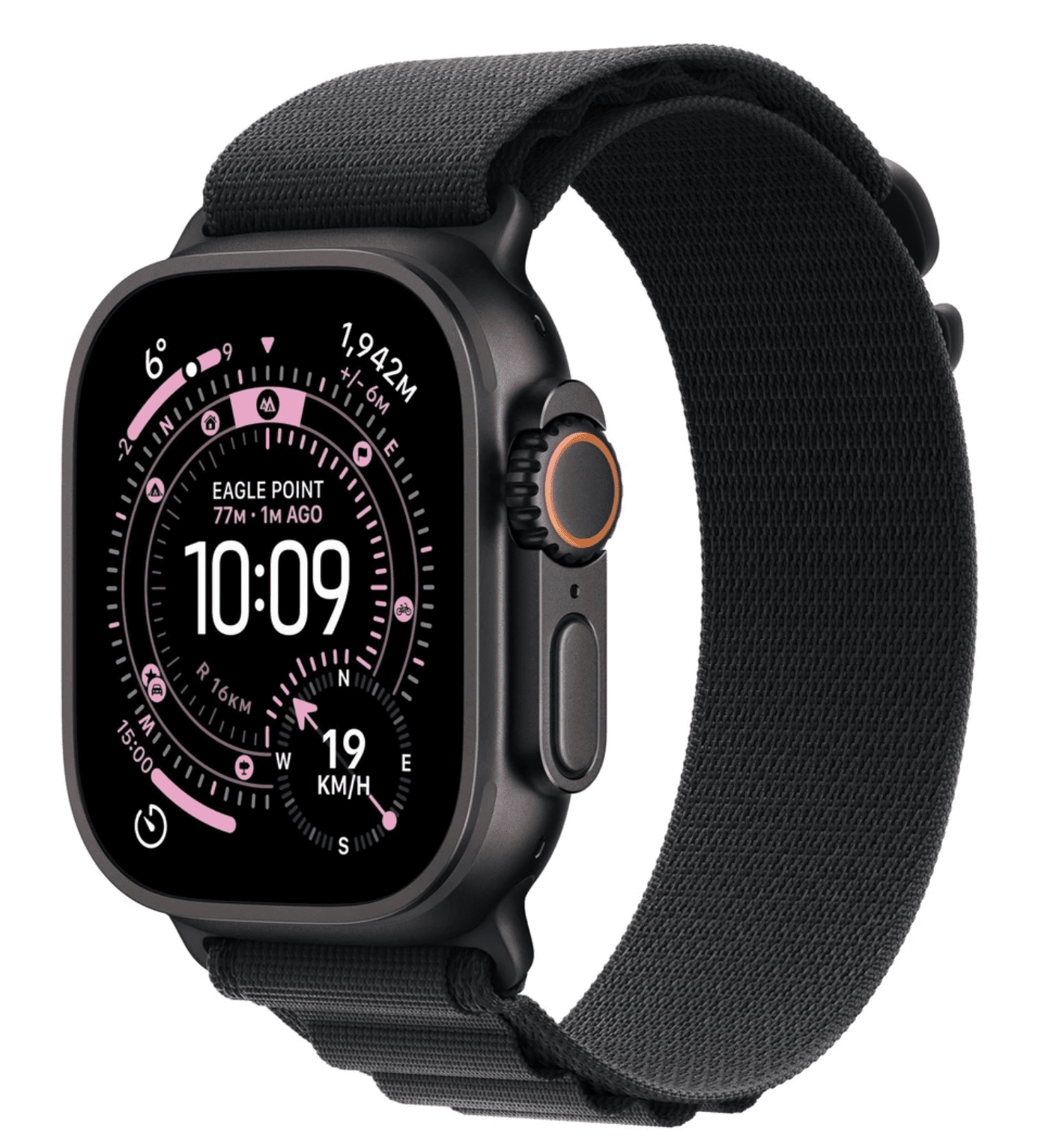 APPLE Watch Ultra 3 GPS + Cellular 49mm čierny titán - čierny alpský ťah - M