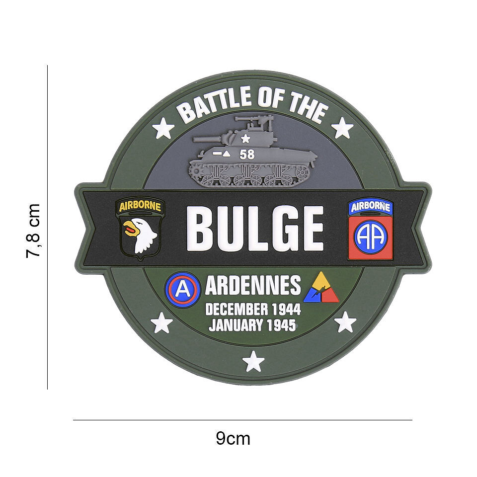 Gumová nášivka 101 Inc Battle of the bulge - farebná