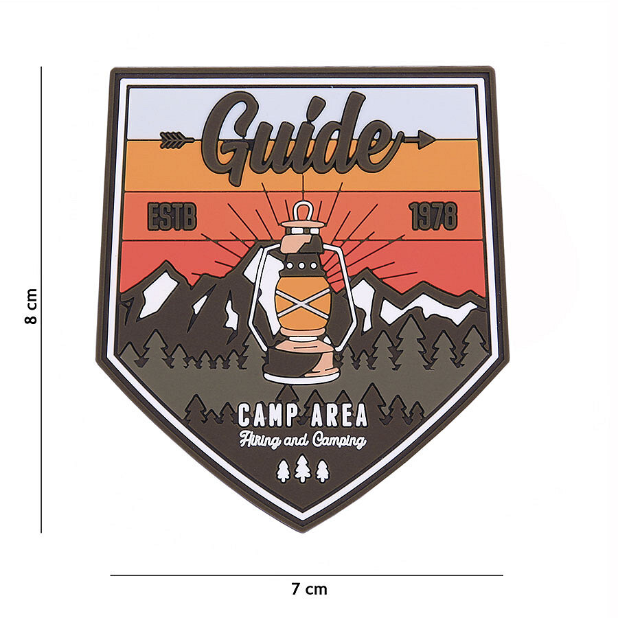 Gumová nášivka Fostex Guide Camp Area - farebná