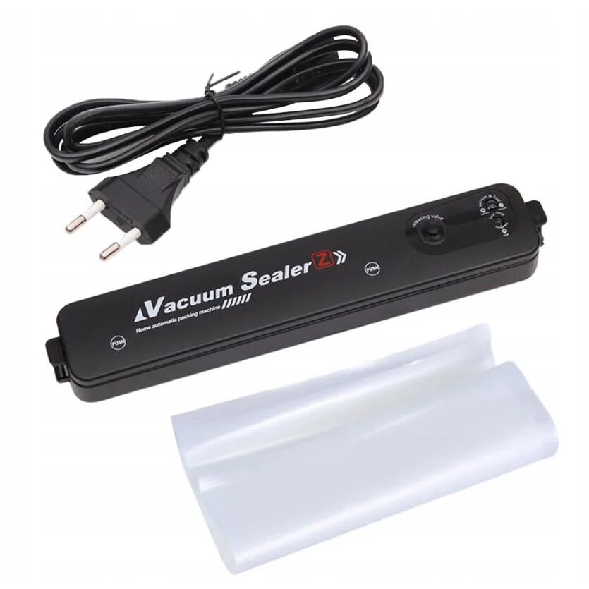 Vákuová zváračka na balenie potravín - čierna