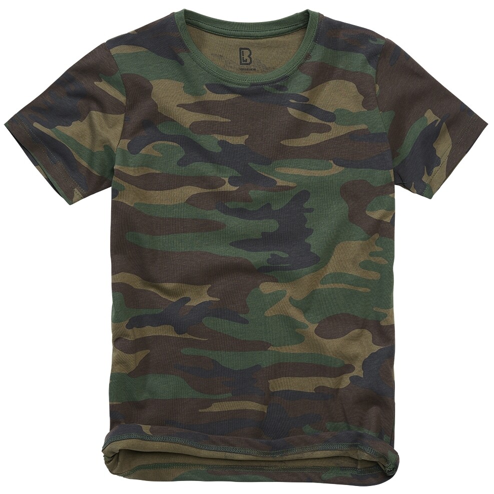 Tričko detské Brandit Kids T-Shirt - woodland, 122/128