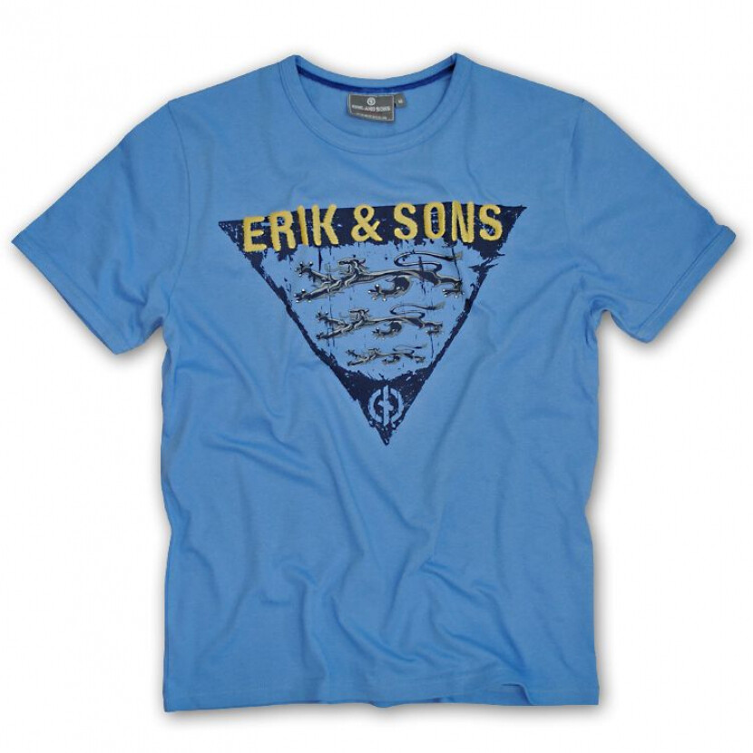 Tričko Erik and Sons Lev - modré, M