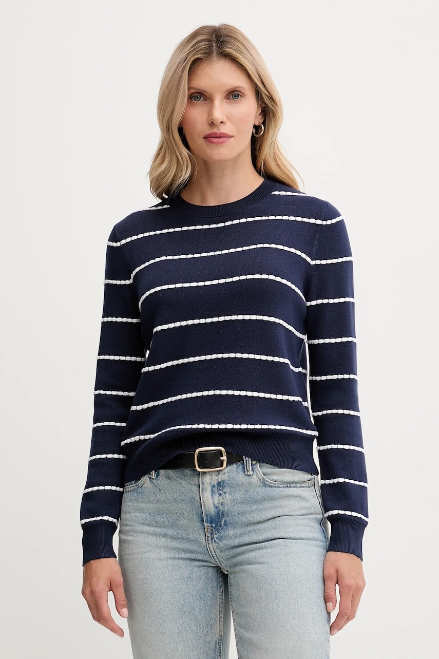 Sveter United Colors of Benetton tmavomodrá farba, ľahký, 104ME10EB