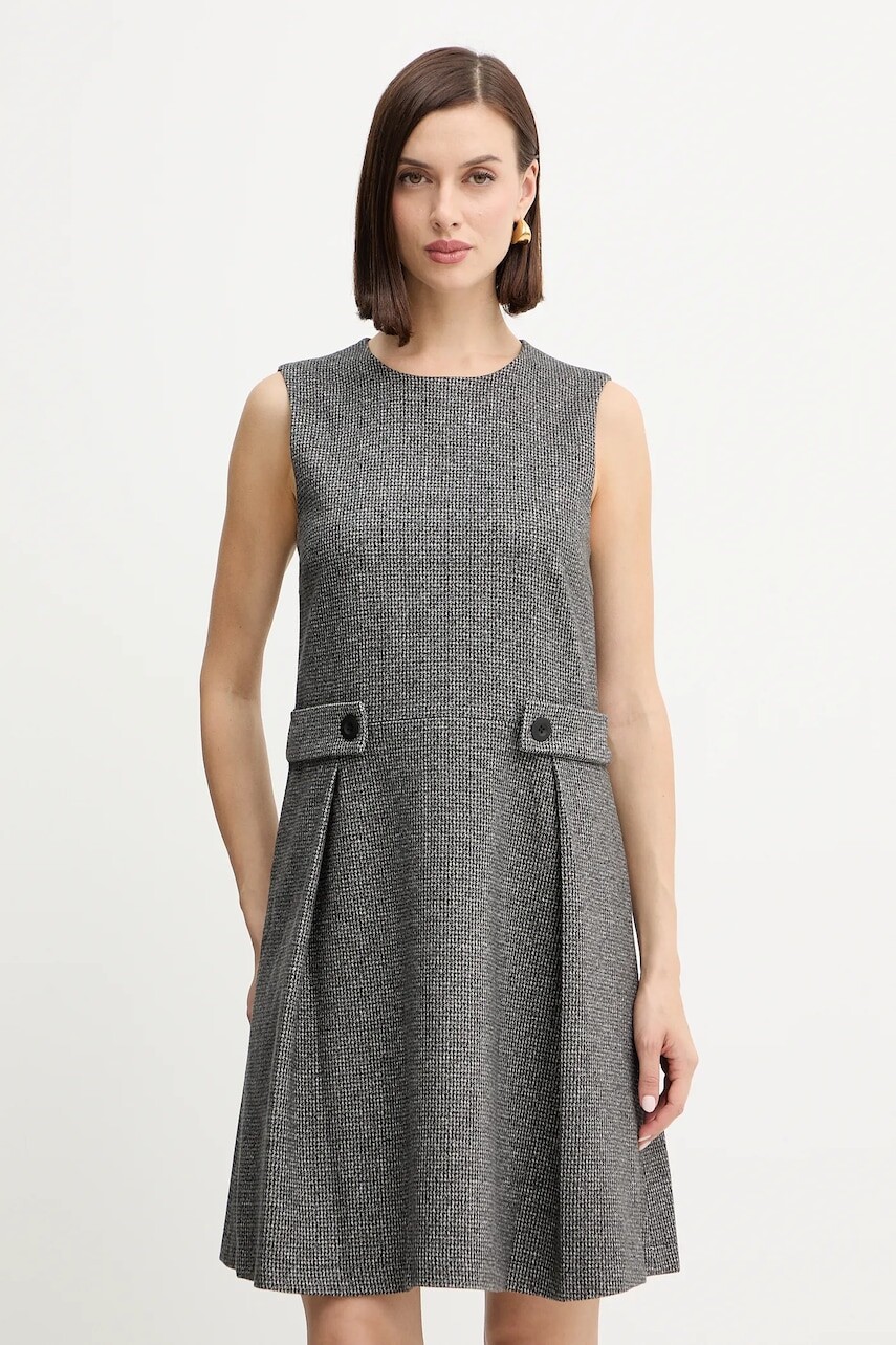 Šaty Weekend Max Mara RIAD šedá farba, mini, áčkový strih, 2525626052600