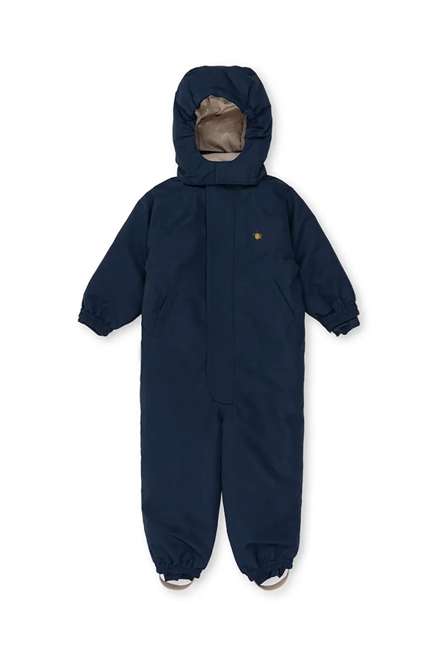 Detský overal Konges Sløjd NOHR SNOWSUIT SOLID tmavomodrá farba, KS103518
