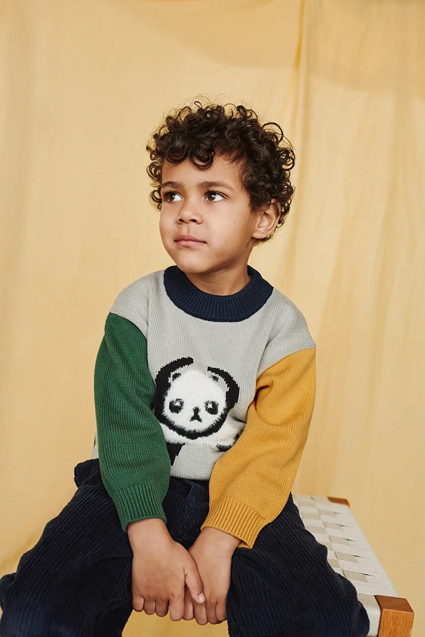 Detský sveter s prímesou vlny Liewood Orlane Embroidery Knit Jumper viac farieb, LW20077