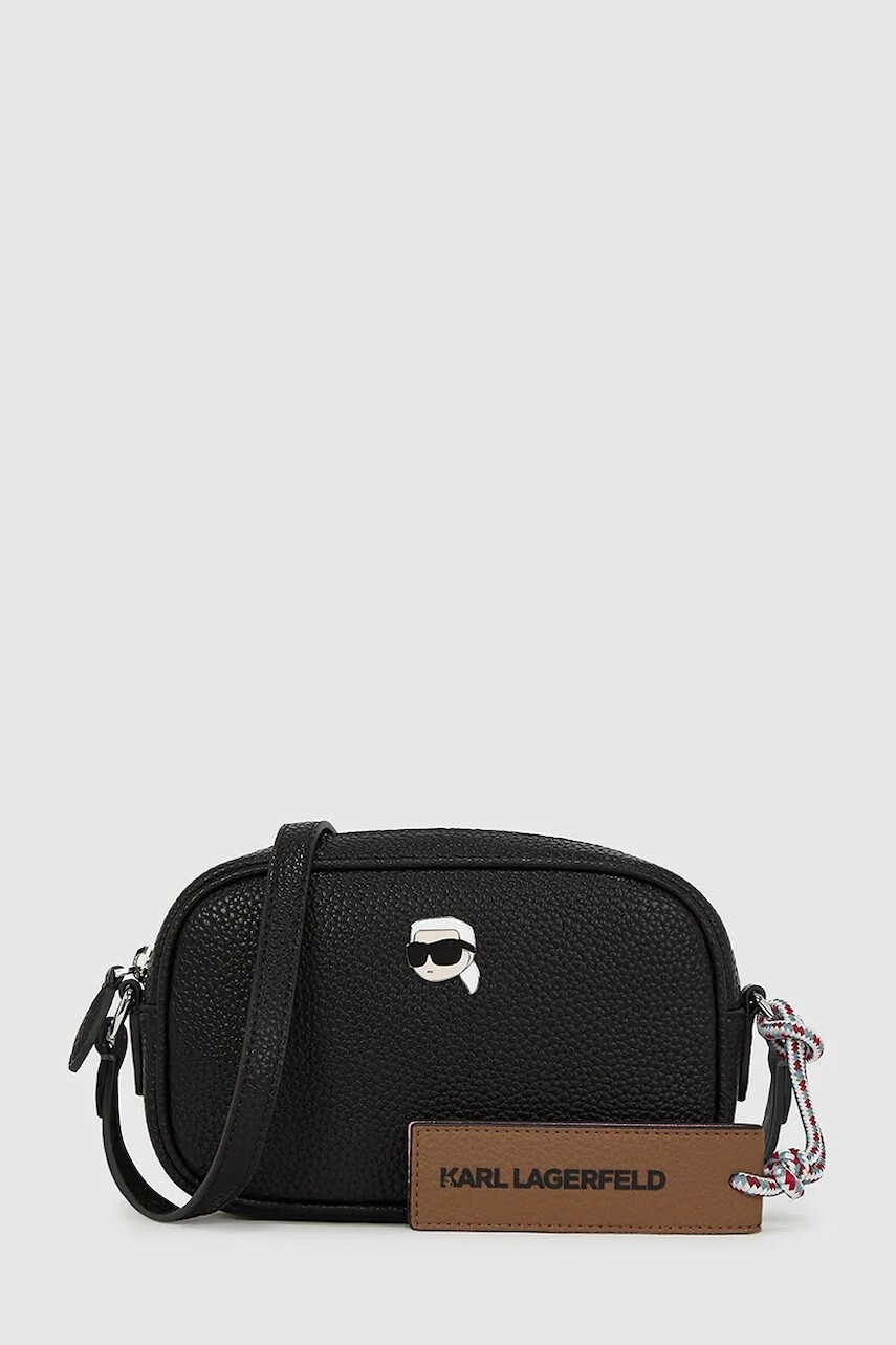 Kabelka Karl Lagerfeld IKON čierna farba, A4W30248