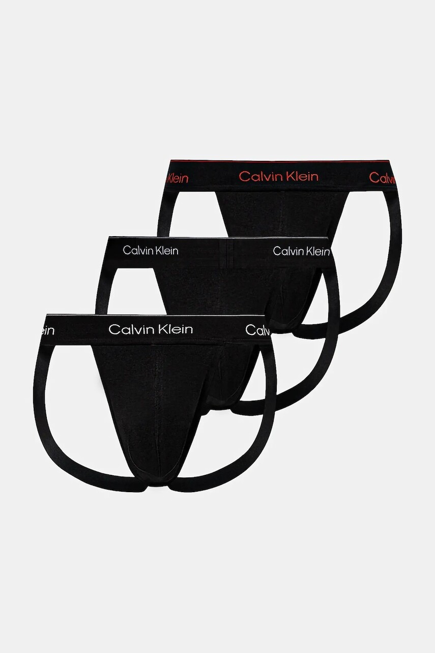 Jocksy Calvin Klein Underwear 3-pak čierna farba, LV00NB4382