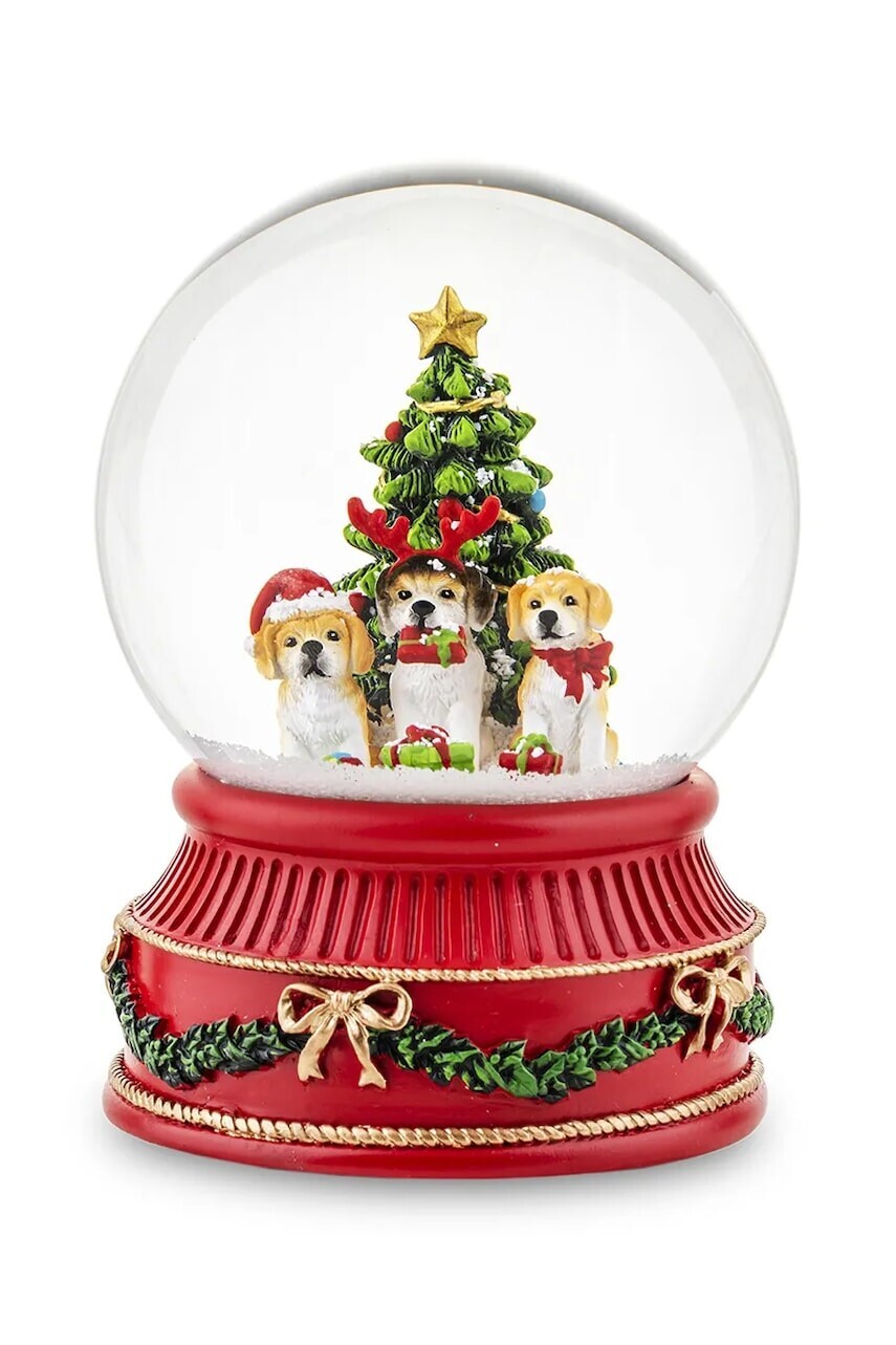 Ozdobná guľa s hudobnou skrinkou 17 x 11 x 11 cm viac farieb