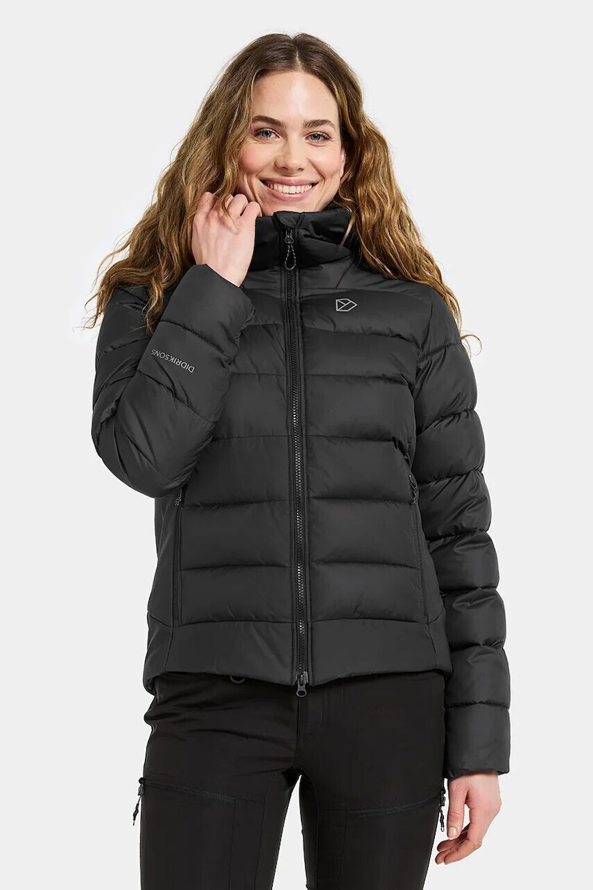 Bunda Didriksons TEJLA čierna farba, zimná, 505887