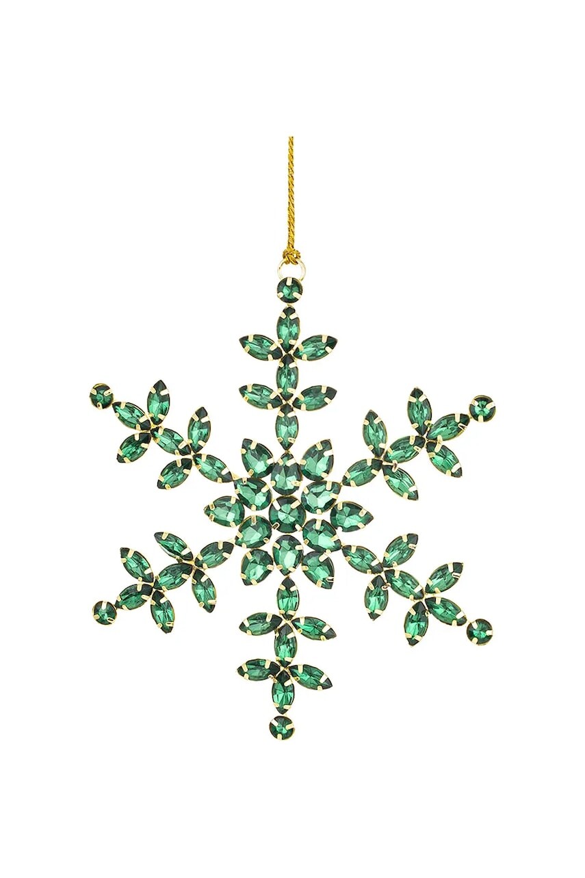 Závesná dekorácia 16 x 13 x 1 cm zelená farba