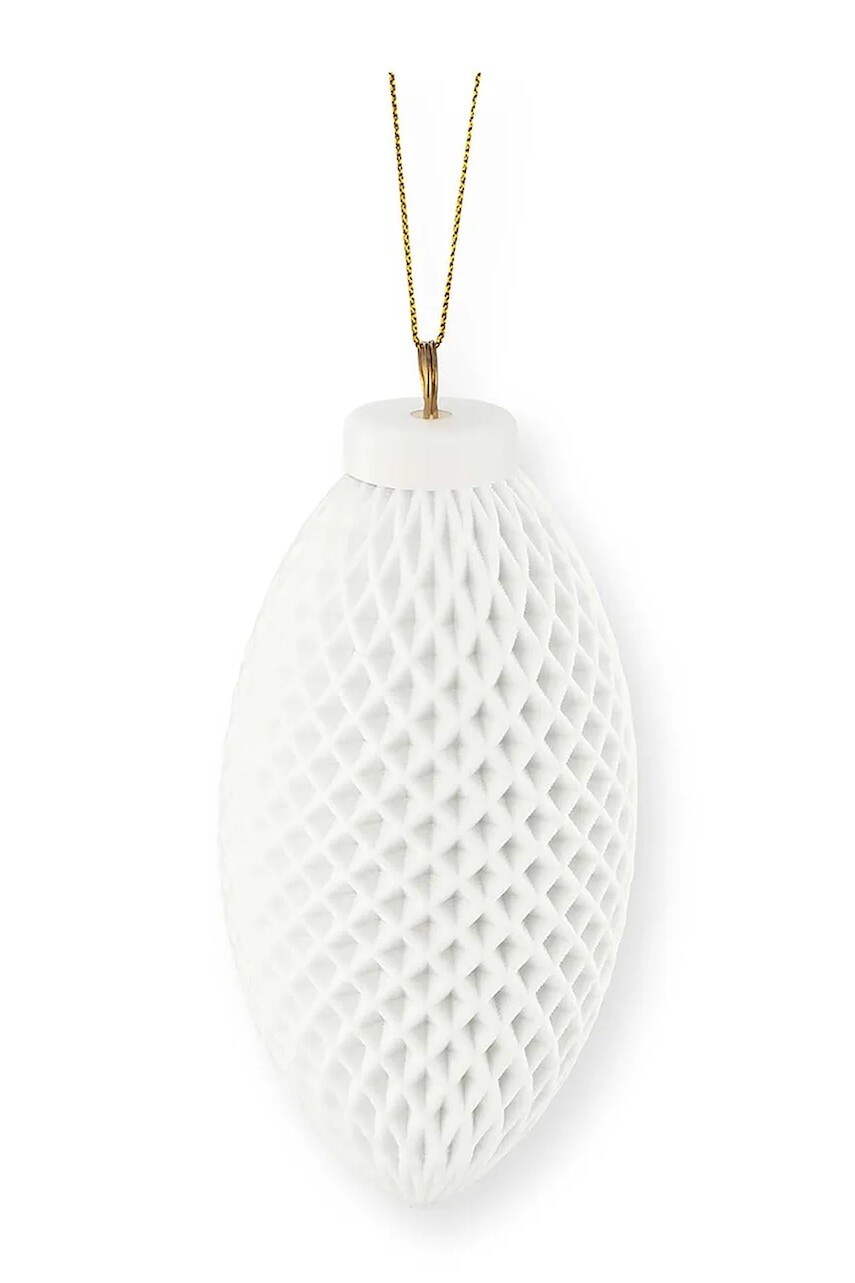 Závesná dekorácia vtwonen Christmas Ornament 6,5 x 14 cm biela farba