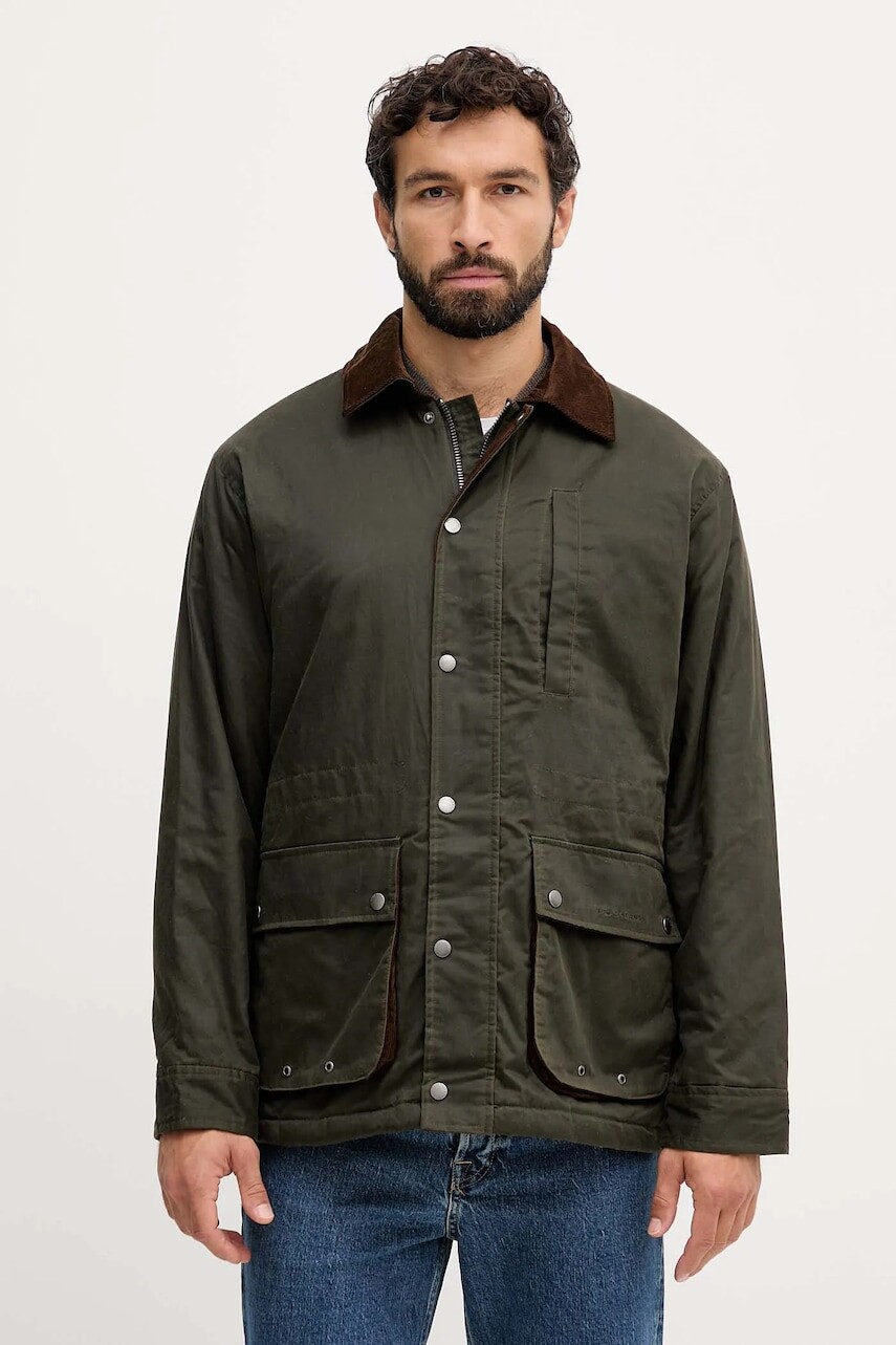 Bunda Pepe Jeans zelená farba, prechodná, oversize, PM4027181