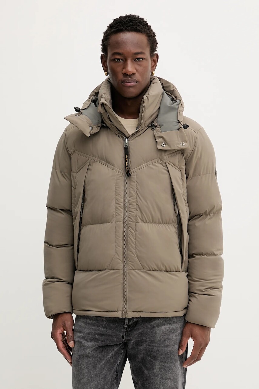 Bunda G-Star zelená farba, zimná, D26885.D518