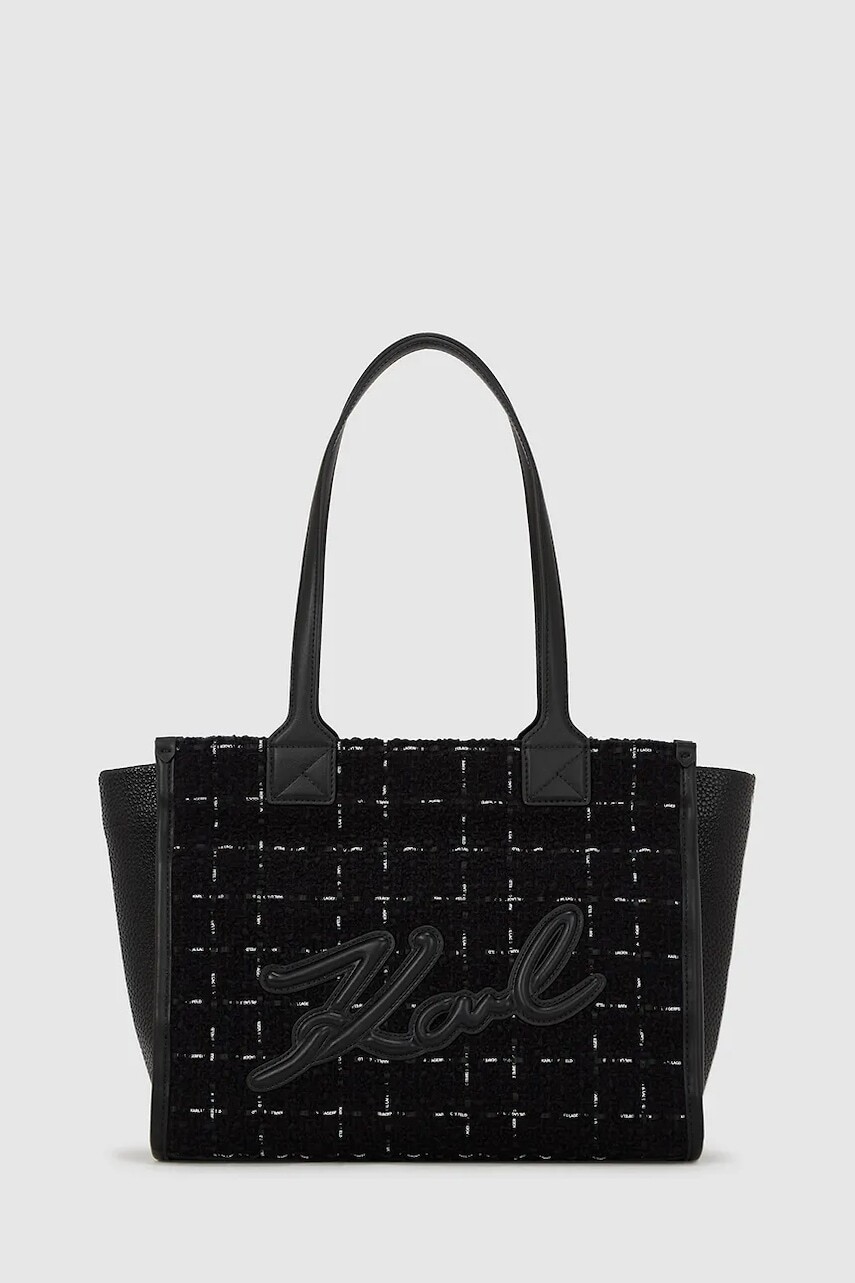 Kabelka Karl Lagerfeld K/SKUARE čierna farba, A4W30260