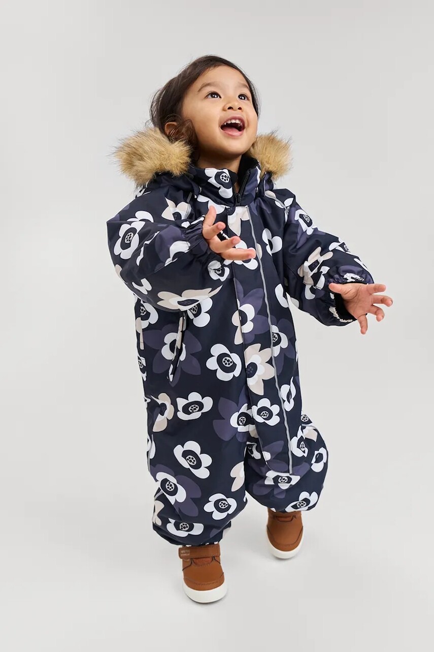 Overal pre bábätká Reima Lappi čierna farba, 5100129C