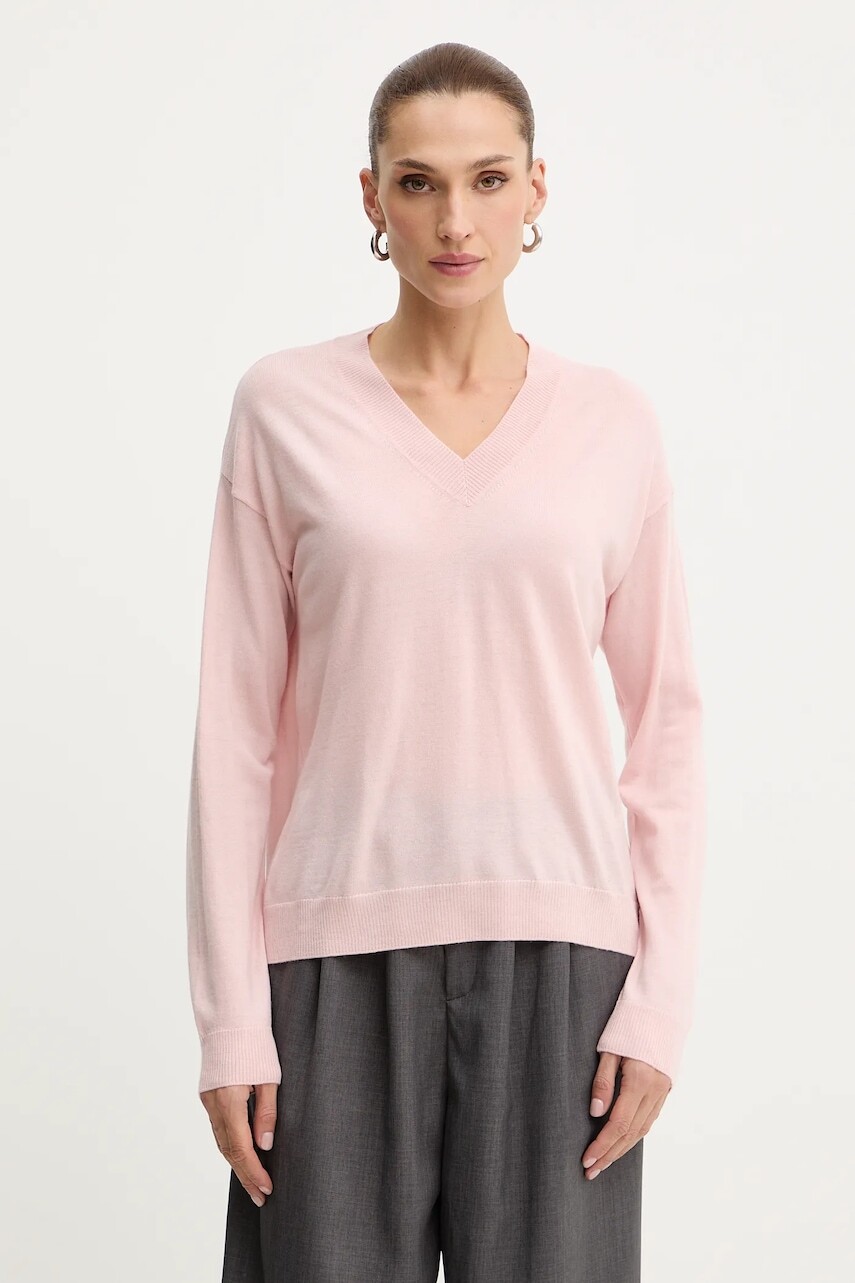 Vlnený sveter Weekend Max Mara FIOCCHI ružová farba, ľahký, 2525366042600