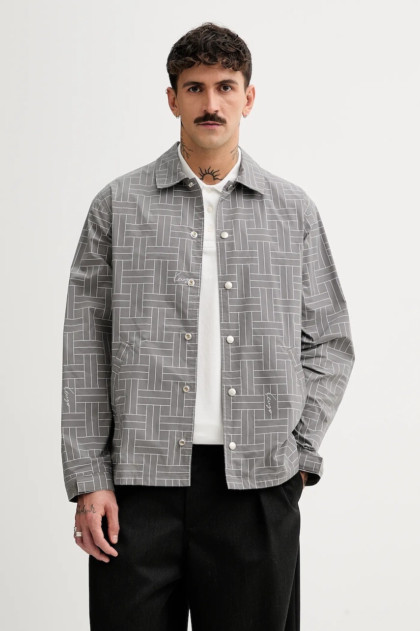 Bunda Kenzo šedá farba, prechodná, FF55BL0619NJ.96