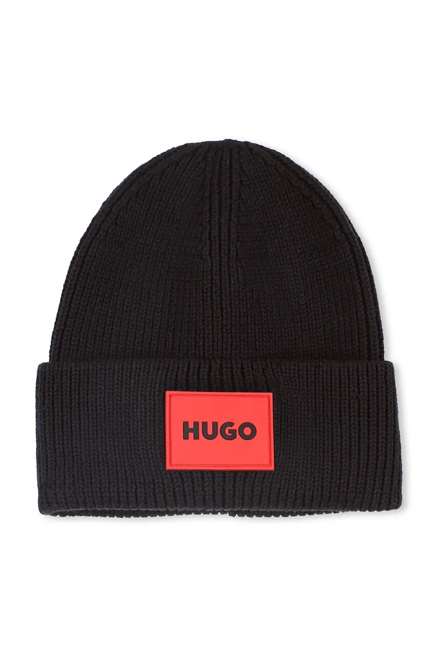 Detská čiapka HUGO čierna farba, G00561