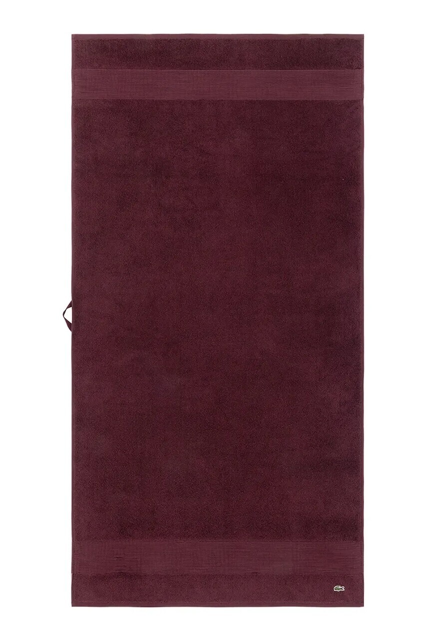 Bavlnený uterák Lacoste L LECROCO Bordeaux 70 x 140 cm bordová farba
