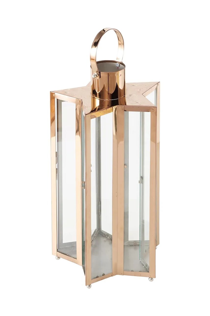 Vianočný lampión Boltze Estrella 41,5 x 22 cm oranžová farba