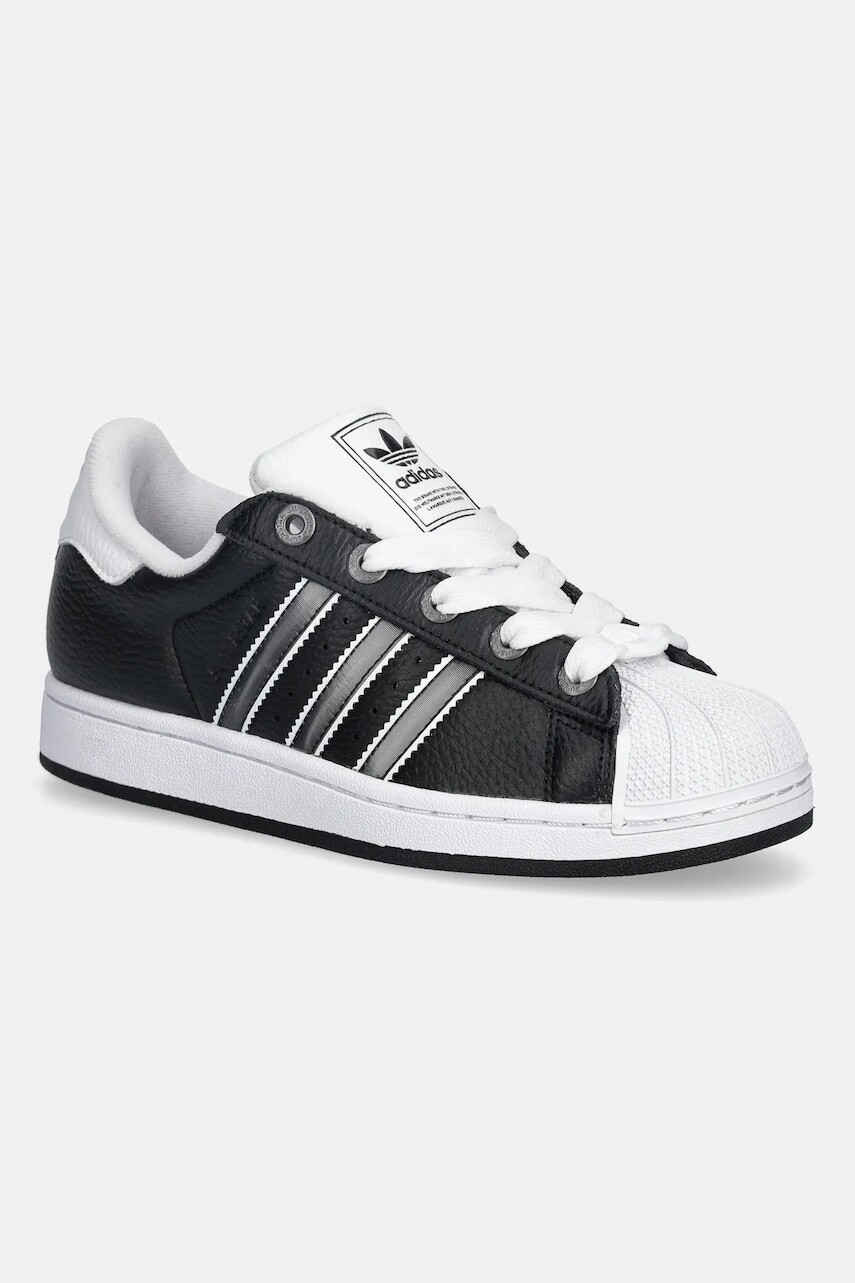 Detské tenisky adidas Originals SUPERSTAR II čierna farba, JQ0314