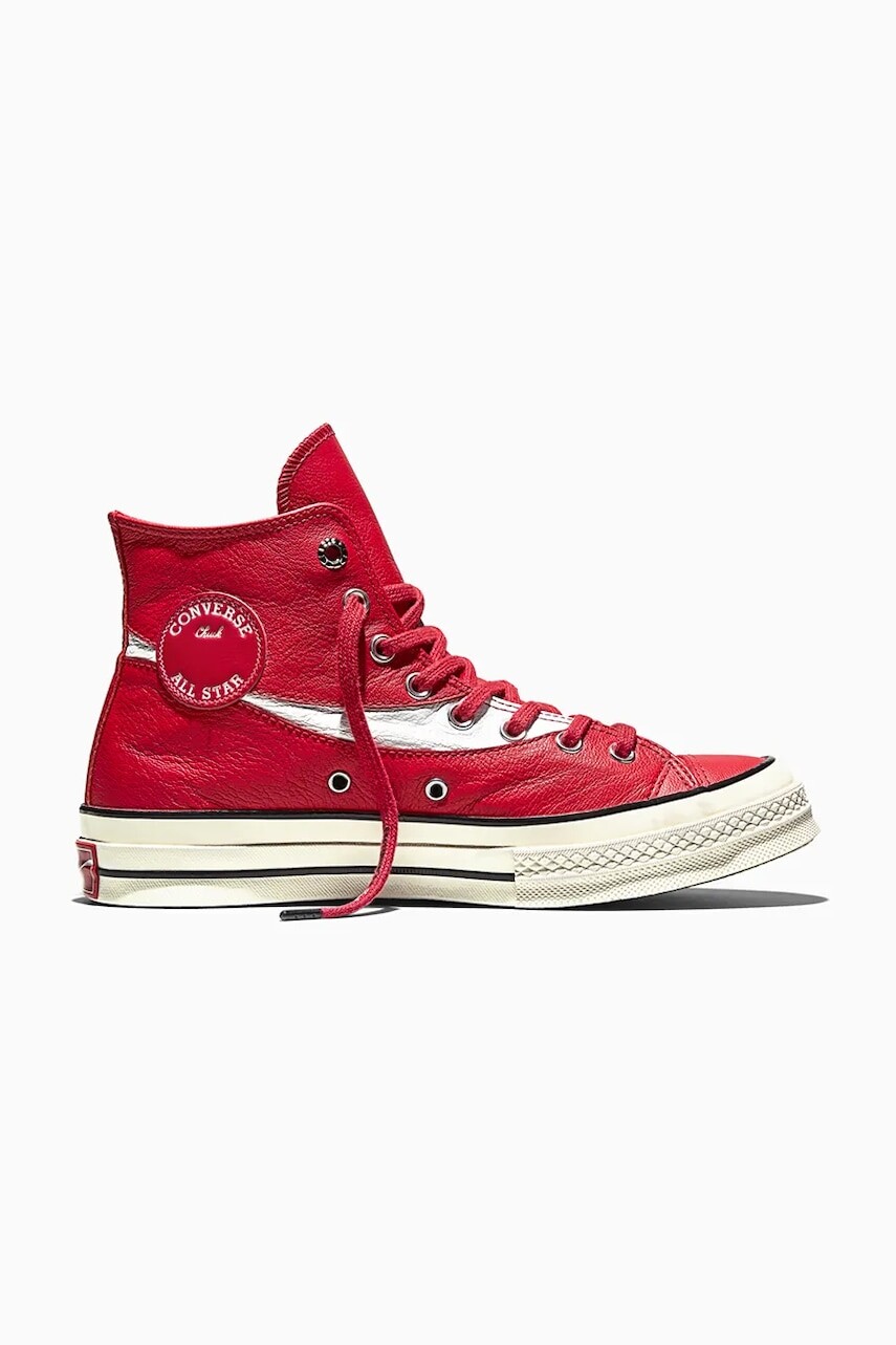Kožené tenisky Converse Converse x Coca-Cola Chuck 70 červená farba, A17888C