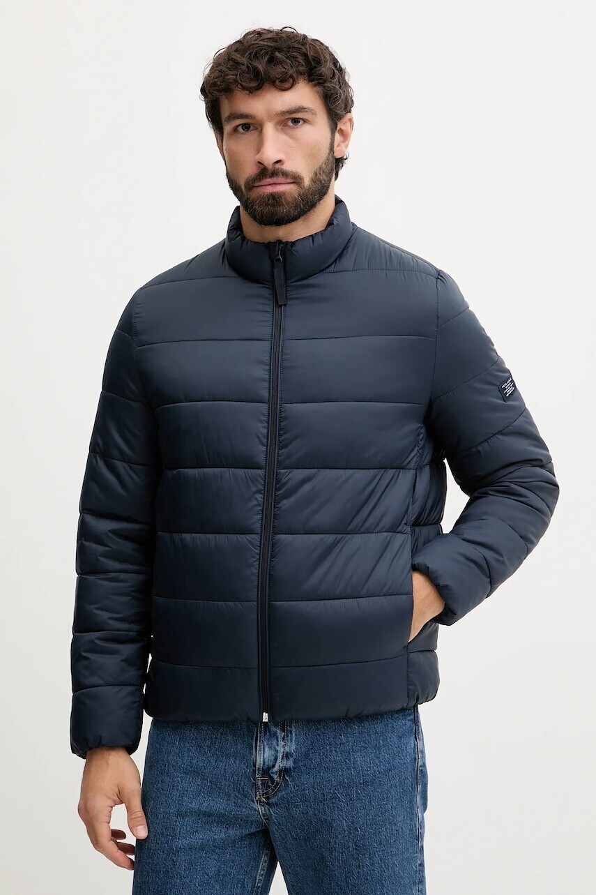 Bunda Pepe Jeans tmavomodrá farba, prechodná, PM4027171