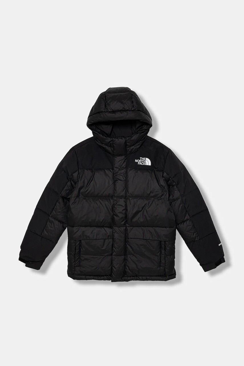 Detská páperová bunda The North Face TEEN HMLYN DOWN SHORT PARKA čierna farba, NF0A88UYKX71