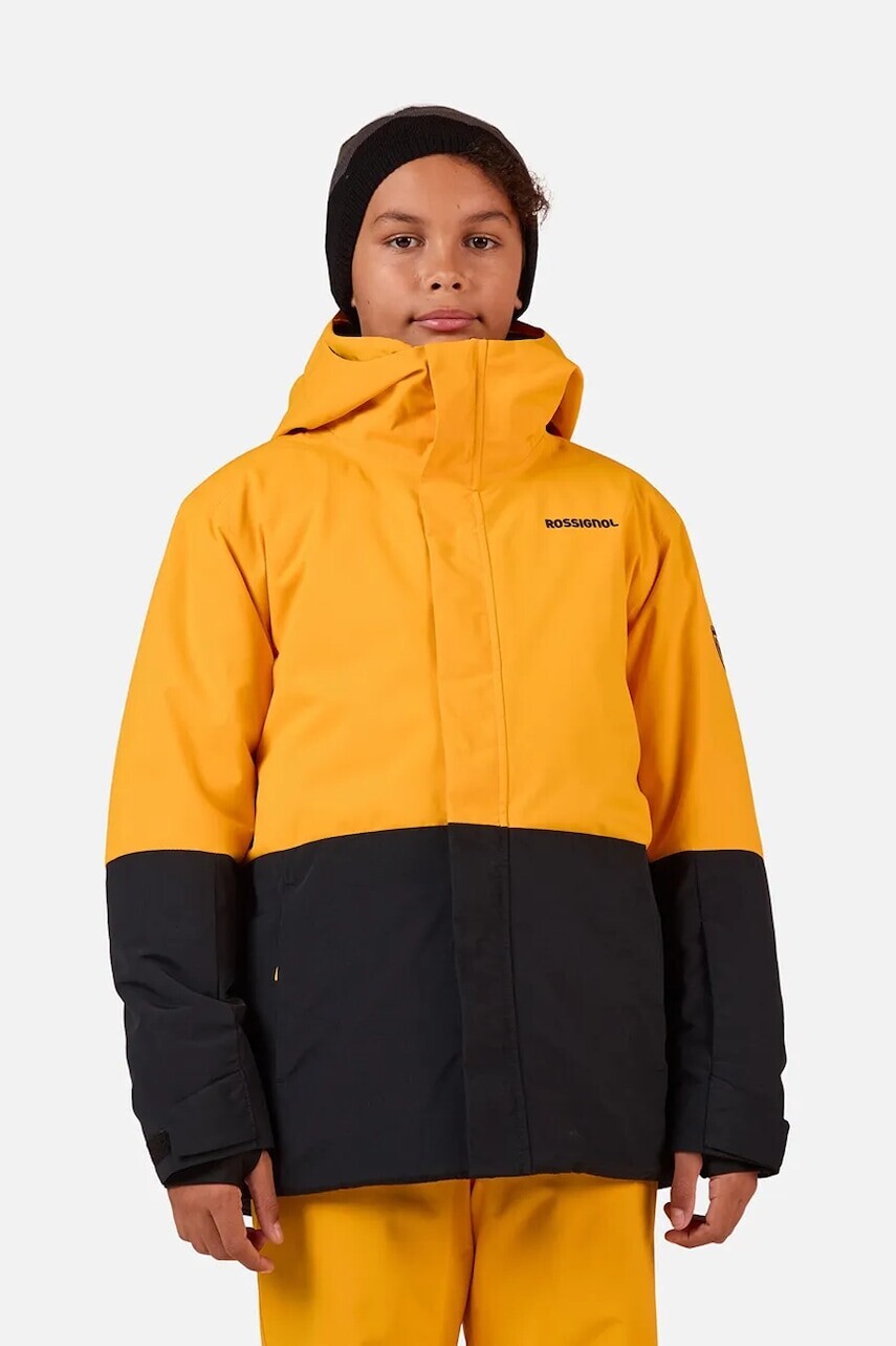 Detská lyžiarska bunda Rossignol OUTERLIMITS INSULATED žltá farba, RLOYJ04