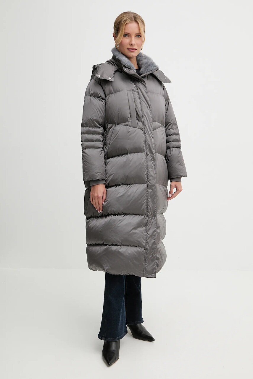 Páperová bunda MAX&Co. šedá farba, zimná, 2526496034200