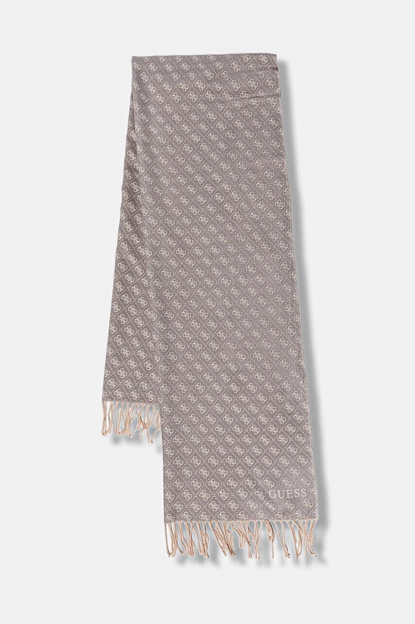 Šál Guess čierna farba, vzorovaný, AW5423 POL03